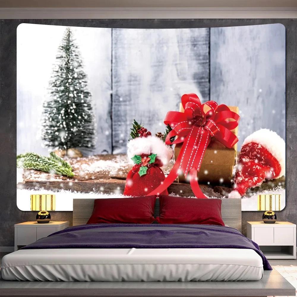 Weihnachtsbaum Dekoration Muster Wohnzimmer Interieur Zuhause Wandteppich