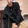Li Ning Loose Fit, Fleece Lined, Round Neck, Long Sleeve Pullover Sweatshirt Unisex New Standard Black AWDP932-10