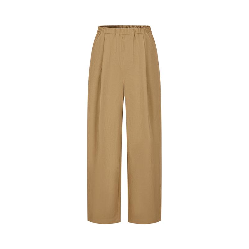 Anna Kou Damen Elastische Taille Cropped Tapered Hose