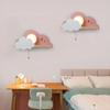 Nordic Macaron LED Glass Wall Lamps Beside Bedroom Light Fixtures Modern Children Room Cloud Wall Lamp Stairs Wall Light Sconces