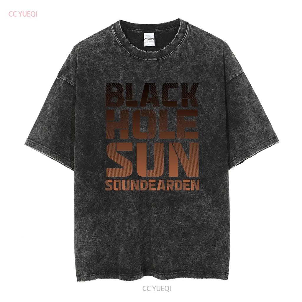 SOUNDGARDEN Black Hole Sun T SHIRT S 5XL Chris Cornell Audioslave Retro Band TEE Vintage Washed Versatile Fashion Stretched