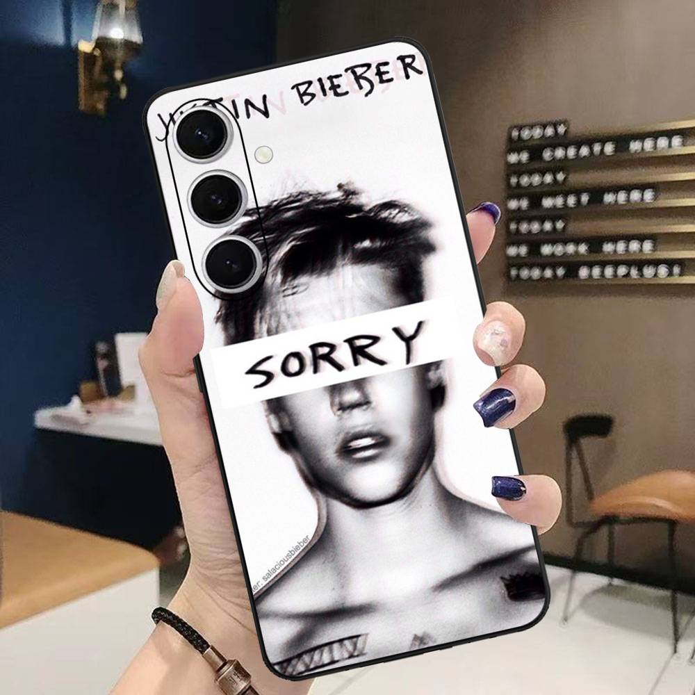 Singer Justin B-Bieber Phone Case For Samsung S 24 Fe 25 Ultra Plus 20 Lite 21 30 22 23 24 22 Ultra 5G Fundas