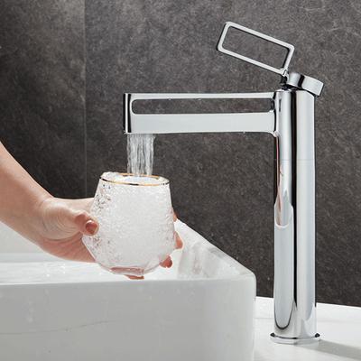 Creative Fashion Bathroom Basin Faucet Gold/Chrome Brass Hot And Cold Mixed Faucet Hollow Out Single Handle Sink Tap Hollowed
