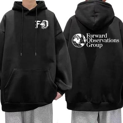 Vintage FOG Forward Observations Group Hoodie Skeleton Grafische Hooded Sweatshirts Mannelijke Gothic Punk Hoodies Harajuku Streetwear