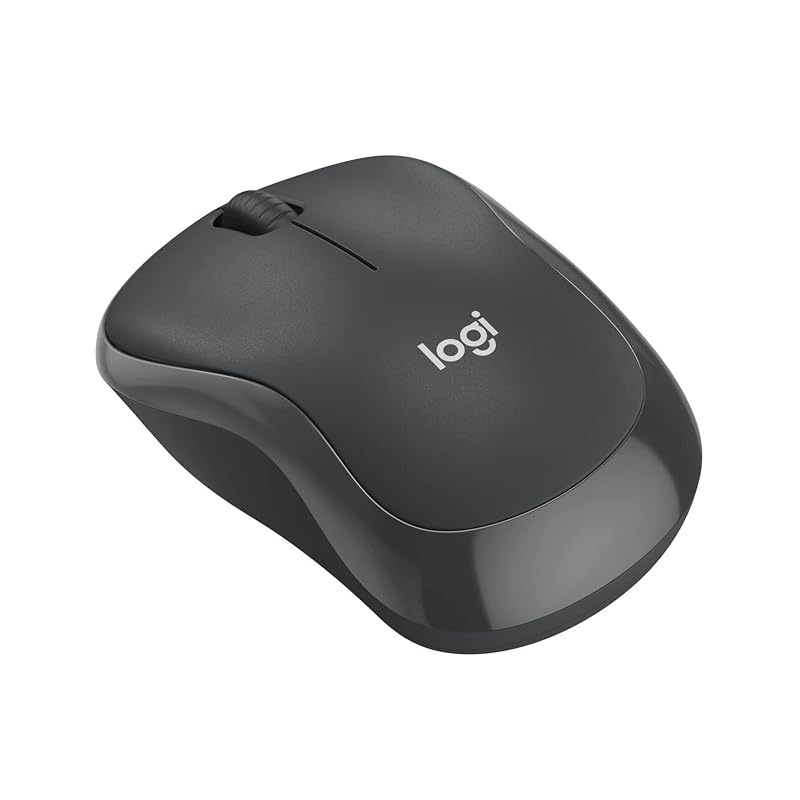 Logitech Silent Wireless Mouse M240GR Silent Bluetooth Mouse Graphite Wireless Compact Ambidextrous Logi Bolt Windows Mac iPad OS Chrome Android M240