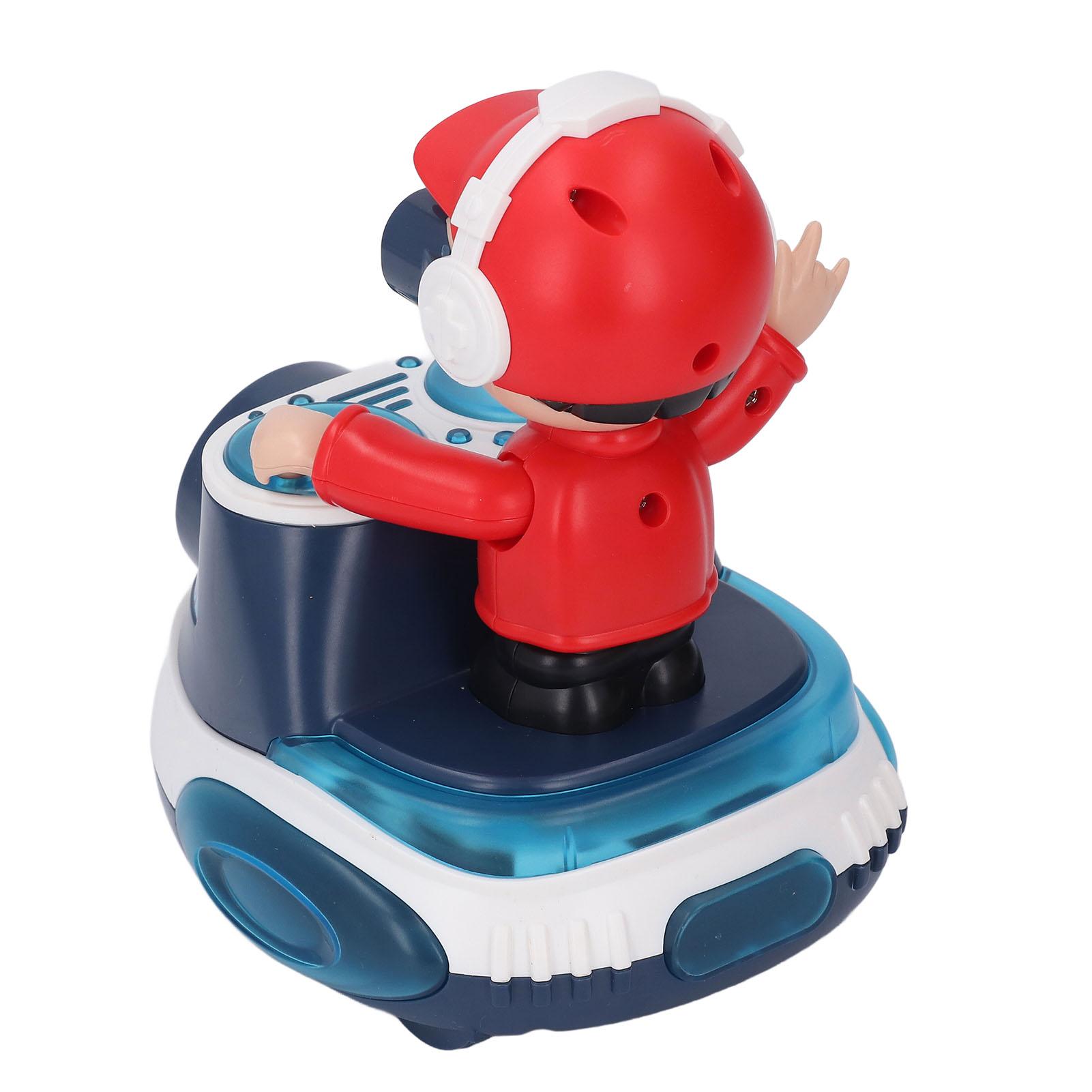 DJ Bouncing   Rock Boy Dancing Toy with Music Flashing Light   Wheel Automatic Movement Robot Toy Car for Toddlers