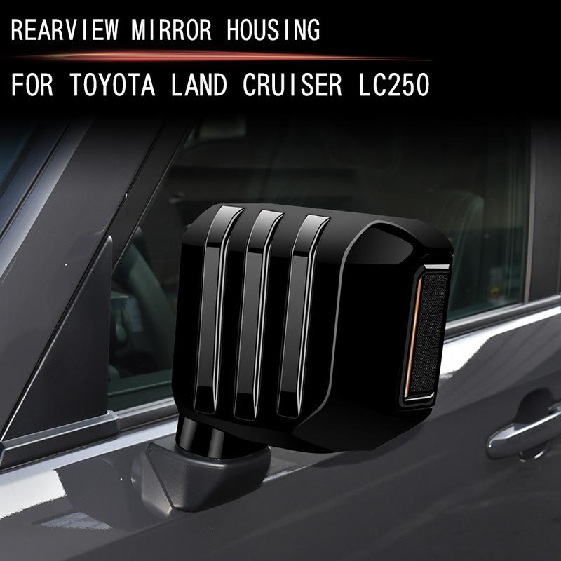 For Toyota Land Cruiser Prado 250 J250 LC250 2024 2025 ABS Car Side Rearview Mirror Shell Cover Trim Exterior Parts