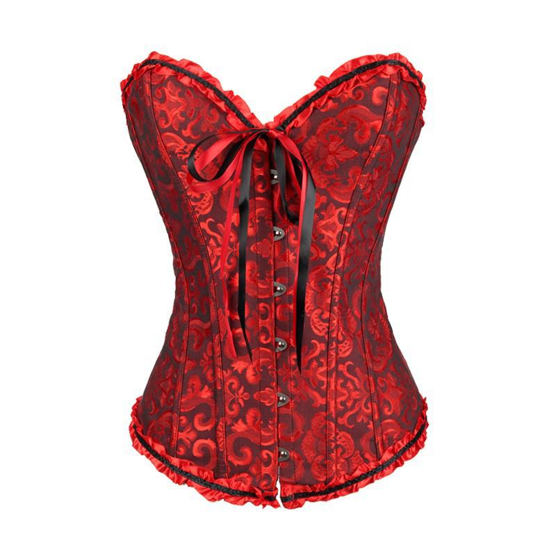 European Size 819 Black Court Corset: Abdomen Control Body Shaper