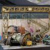 1/35 Building Model Kit Scenery Layout DIY Scene Factory Wood Foam, Diorama, Unfinished 1:35 Scale