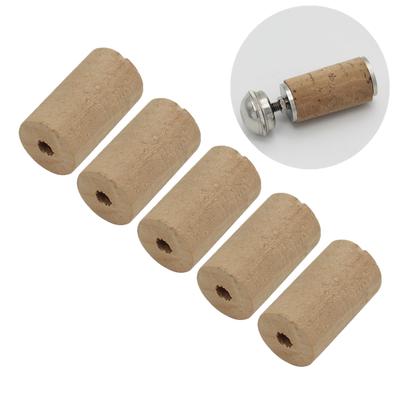 5 pz/lotto Puro Naturale Piccolo Sughero Legno Morbido Sughero Utilità Accessori Per Strumenti Musicali