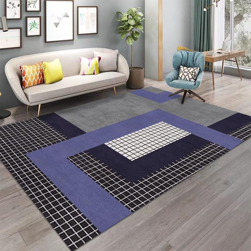 Grey Carpet Modern Living Room Carpet for Bedroom Chair Washroom Floor Mat Washable Dining Room Bedroom Decor Floor Rug