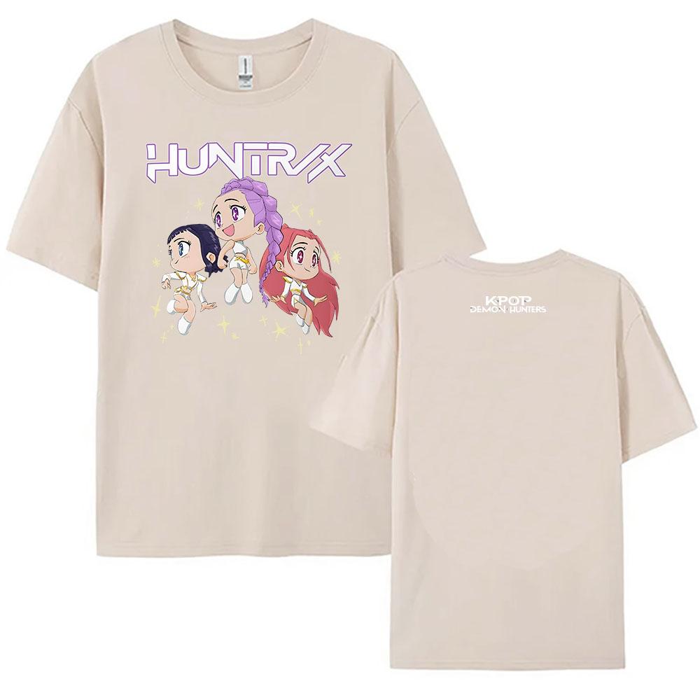 2025 Film KPop Dämonenjäger T-Shirt Sommer Kurzarm T-Shirts für Herren Lässig Locker Damen Herren T-Shirt Grafik Kleidung