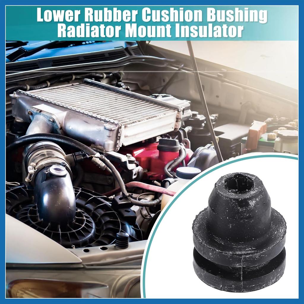 2pcs Lower Rubber Cushion Bushing Radiator Mount Insulator for Nissan Frontier 1998-2015 for Nissan Pathfinder 1996-2006 for Nissan 350Z 2003-2009
