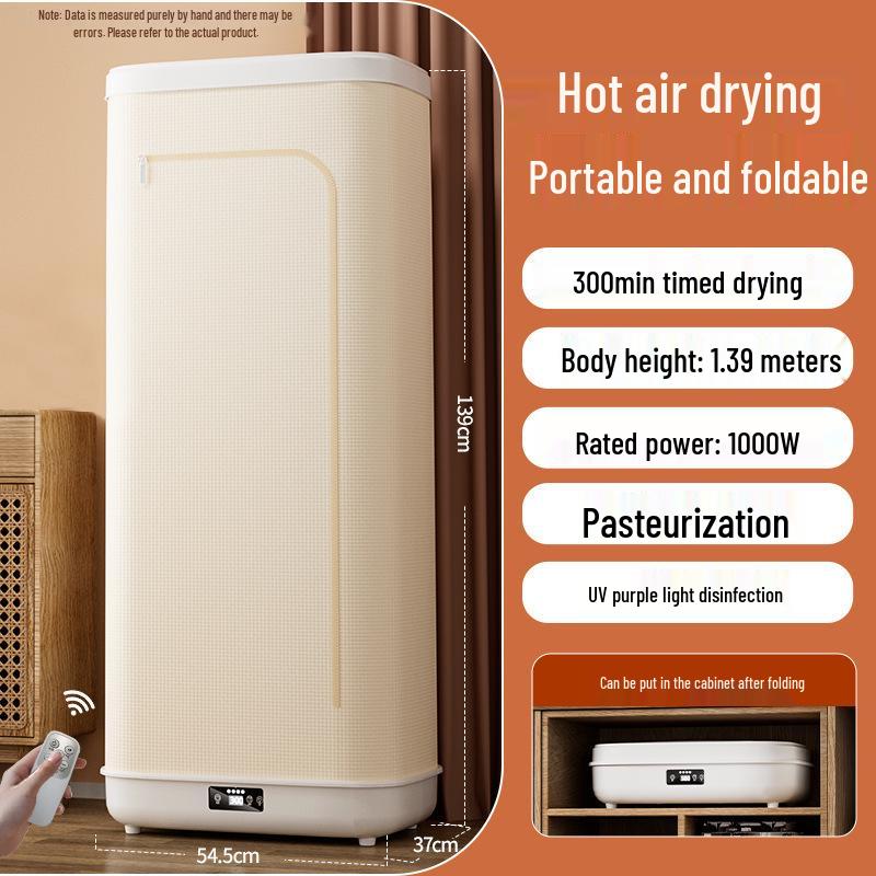 Portable Folding Clothes Dryer for Dormitory and Home Use