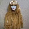White Normal Tan Skin Doll Head Long Hair Fashion Doll Head  for 11.5 Inch BJD Doll Body