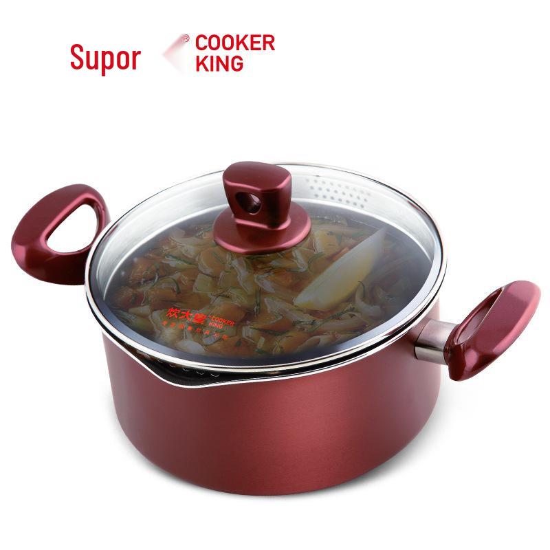 Chui Da Huang Yicai Non-stick Soup Pot for Noodles & Dumplings, Gas & Induction Compatible, Large Capacity for Home Use