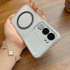 Case for Vivo Y19s,Y19s Pro Wireless Charging Magnetic Ring Casing Anti-Fingerprint Matte Cover