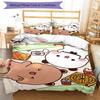 3pcs Bubu Dudu Bedding Set Duvet Cover Closure Includes 1 Duvet Cover & 2 Pillowcases, Soft and Comfortable for All Seasons.