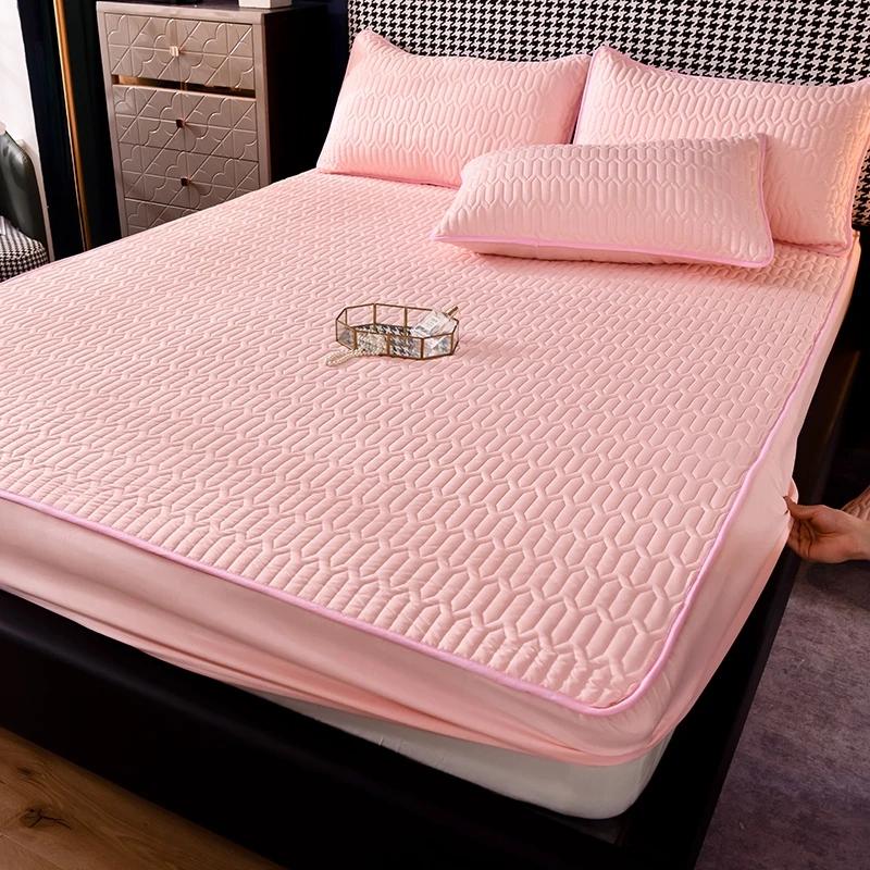 Prošívaný potah na matraci Antibakteriální prostěradlo Přehoz na postel Chránič matrace Latexová podložka 120x200 150x200 180x200 200x220cm