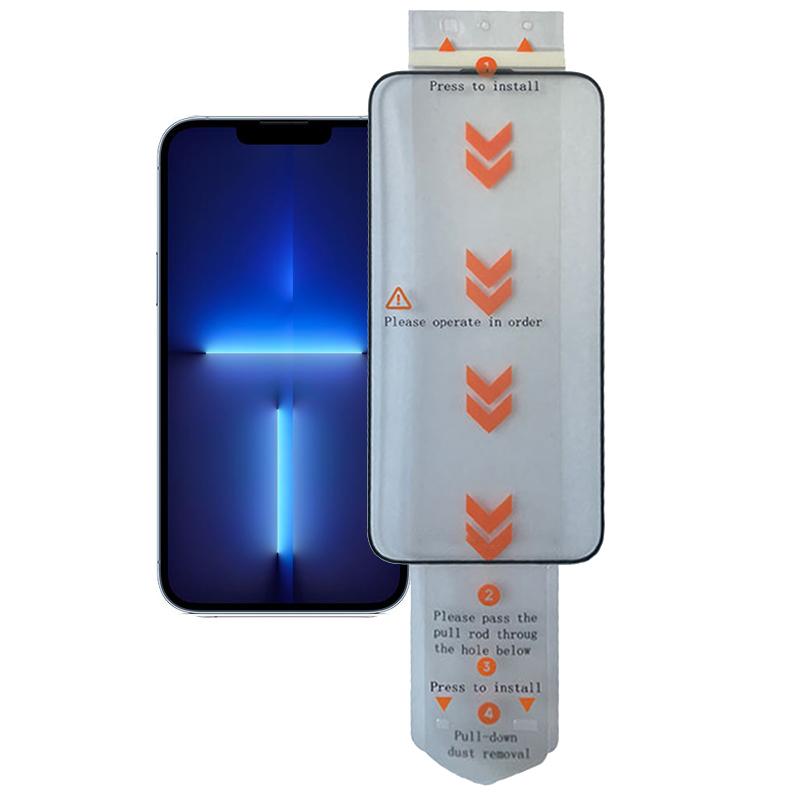

For iPhone 13 Pro Screen Protector HD Clear Tempered Glass Film (Work with Electric Screen Protector Applicator) As Shown A