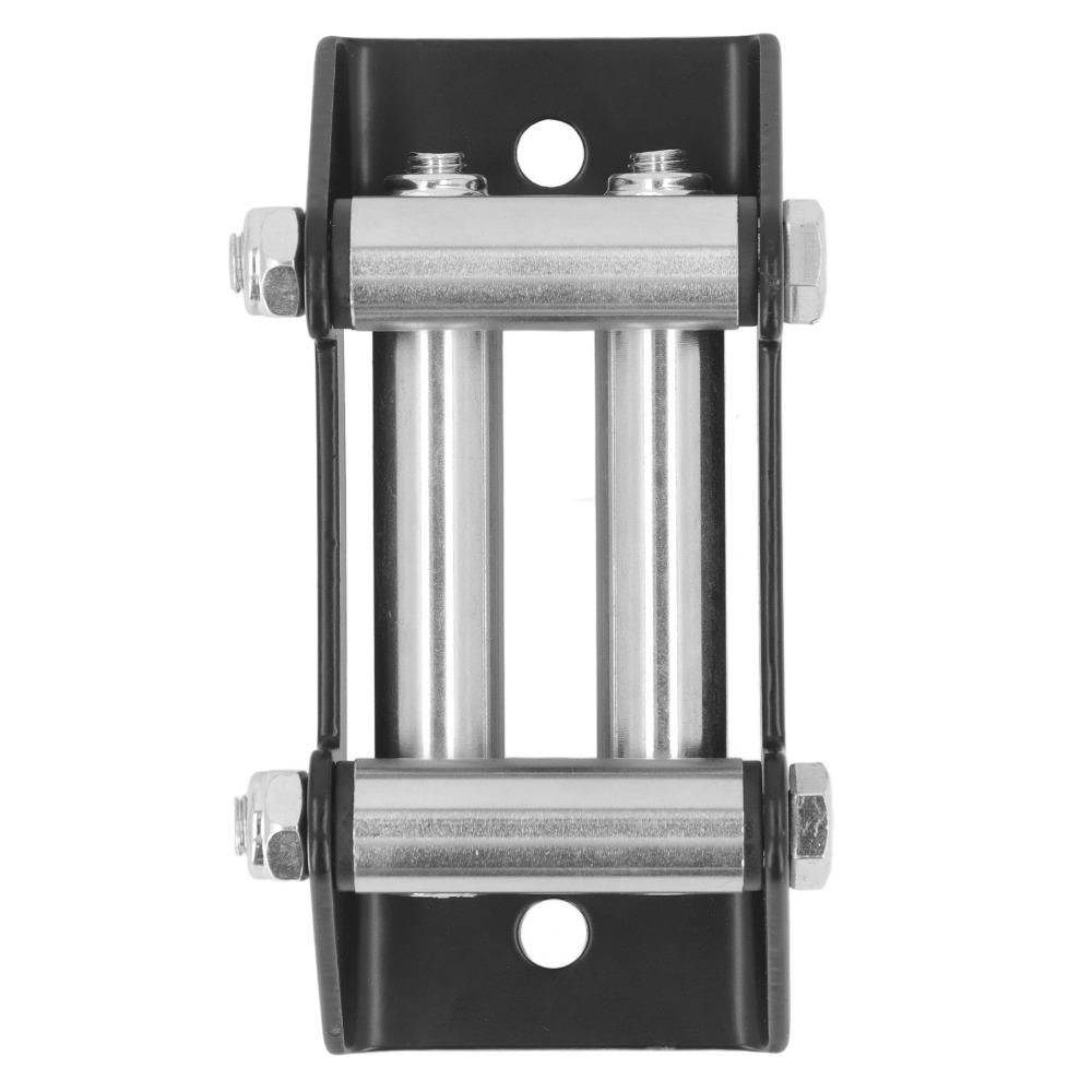 High Strength Steel Winch Roller Fairlead Universal Mount 4500LB Cable Guide Nut Disassembly 4 Way Roller Fairlead ATV Winch