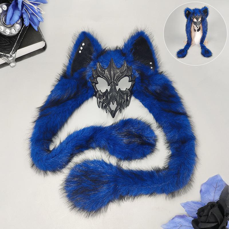 Wolf Gesichtsmaske Mittelalter Cosplay Hut Maskenball Dekoration Kopfbedeckung Party Kostüme