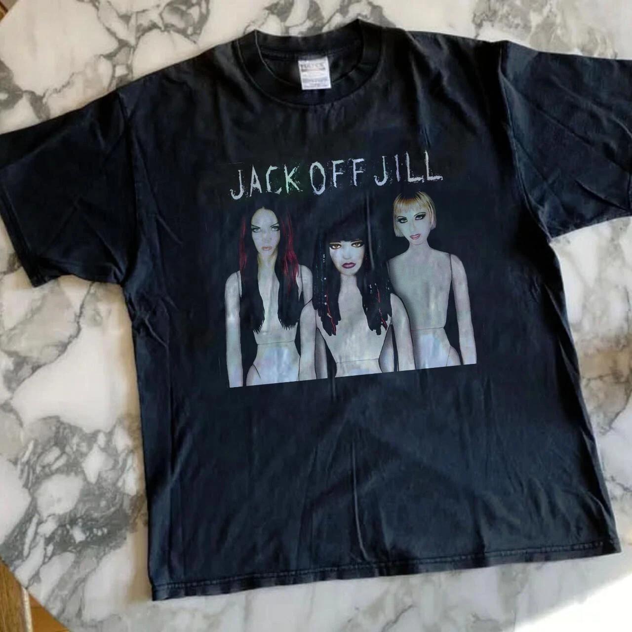 90s Jack Off Jill rock band Rare design black T shirt classic style XL