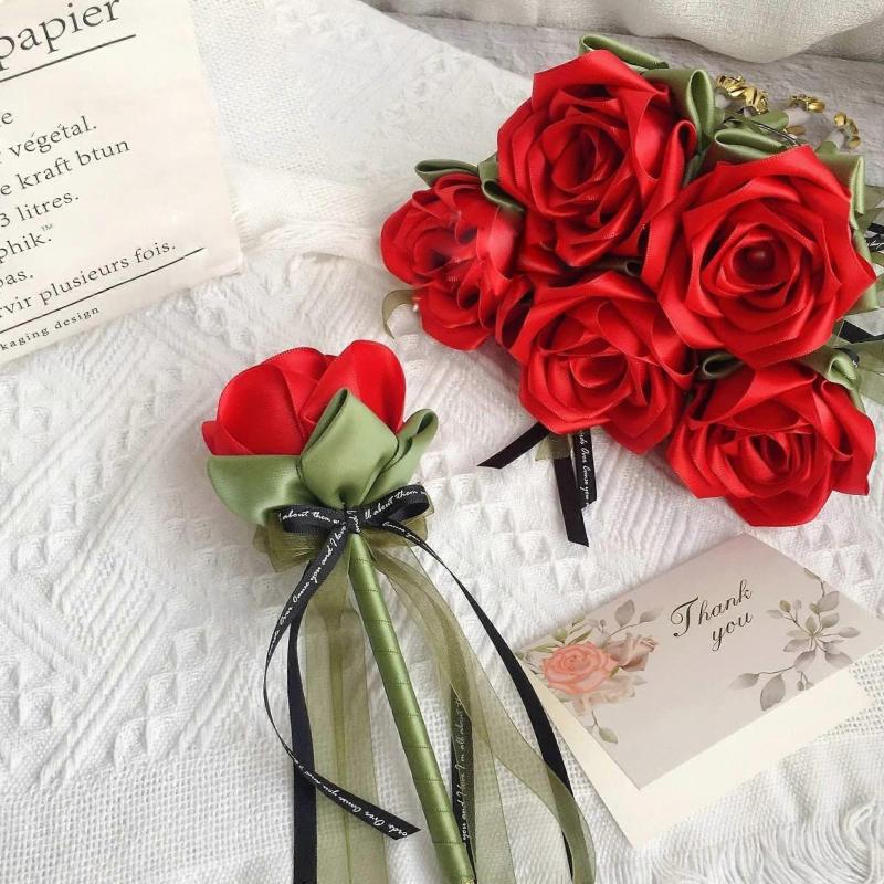 Double Faced Satin Ribbon, Premium Solid Color Satin Ribbon for Gift Wrapping, Crafts, 1 Inch x 10 Yards, Assorted Colors