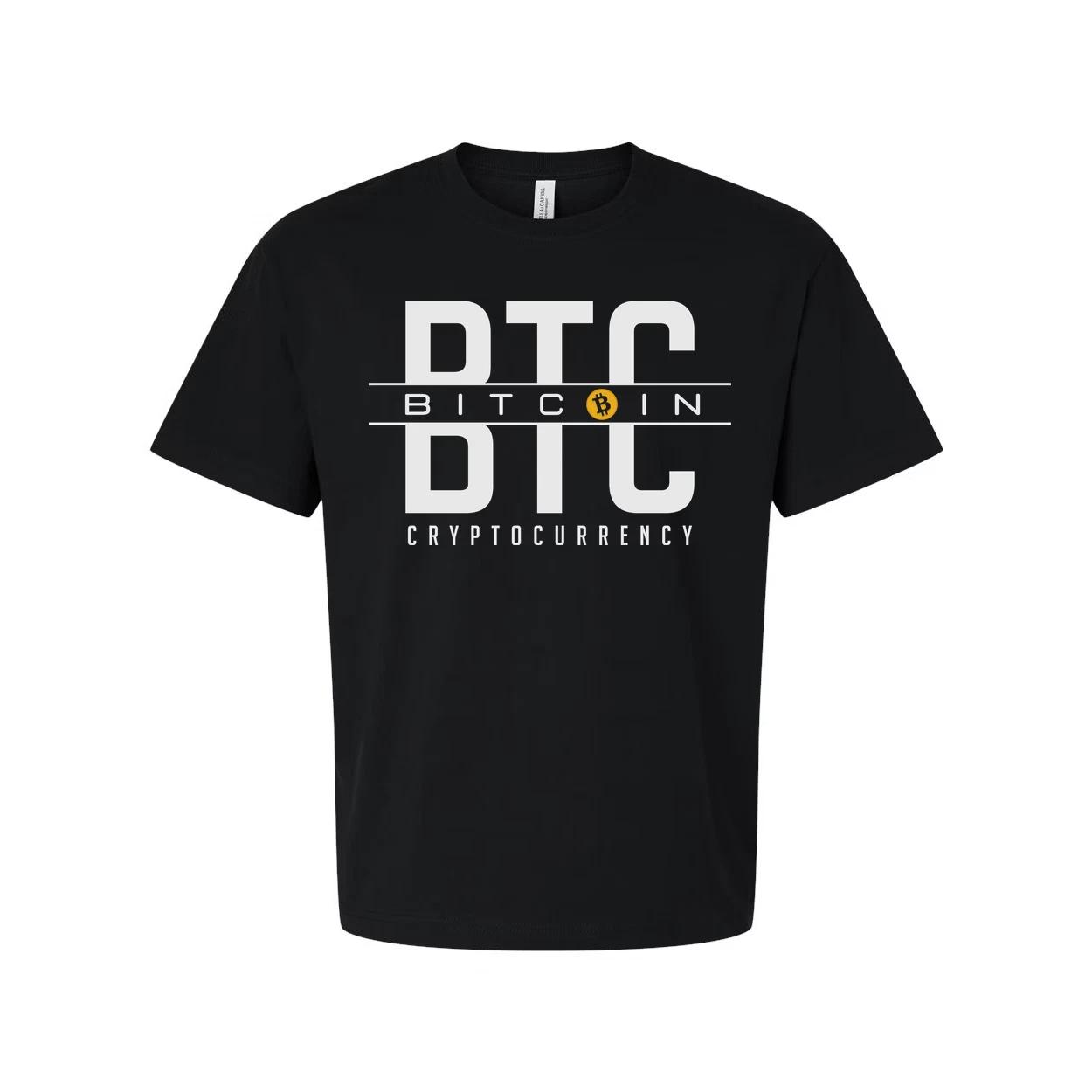 Crypto DTC BTC Cryptocurrency Unisex T Shirt Graphic Design With Bitcoin Icon Fo S