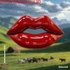 2D Flat Bohemian Style Heart Red Lips Acrylic Decoration Sign, Suitable for Wall Decoration, Porch, Room, Villa, Accents Home, Hallway, or Workplace -