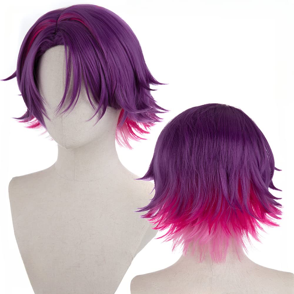 Heat-resistant Cosplay Wig, Perfect for Anime Costumes, Parties, Events, and Fancy Dress. Includes Wig Net. (Watarai Hibari)