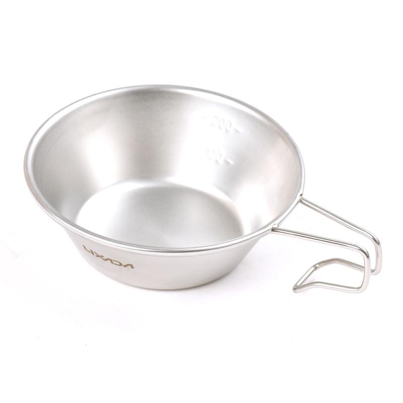 2pcs Stainless Steel Travel Sierra Cup 200ml Measuring Camping Bowl For Backpacking Camping