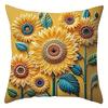 1/4Pcs Sunflower Patterned Pillowcases For Stylish Sleep Sofa Cushion Cover Home Bedroom Room Decoration