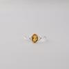 Natural Citrine Gemstone 925 Sterling Silver Jewelry Pretty Ring For Your Love CZR-16-2