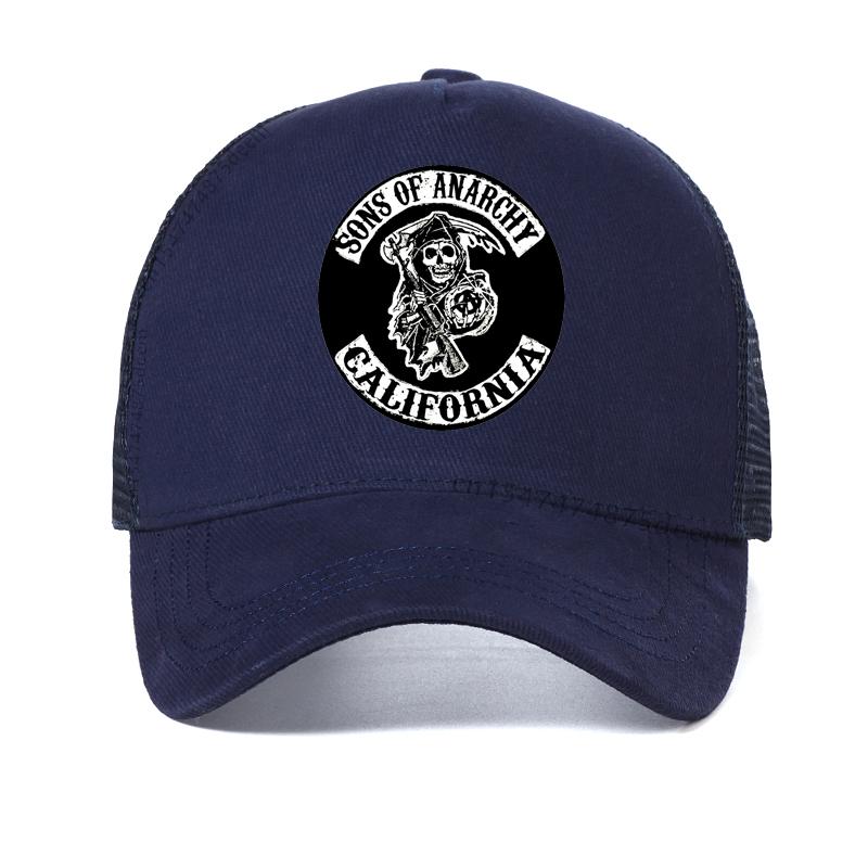 SAMCRO Baseball Cap SOA Sons of Anarchy Skull printing Casual Snapback Hat Fashion High Quality Racing Motorcycle Sport hat