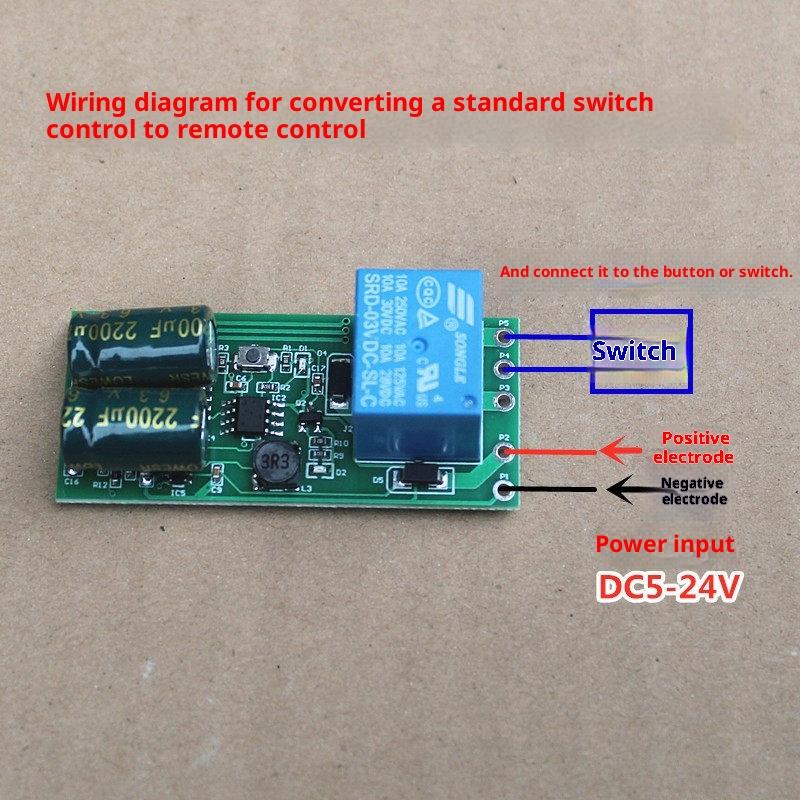 Wireless Remote Control Relay Switch Kit Electric Control Lock Motor Led Light Remote Control Circuit Board Module