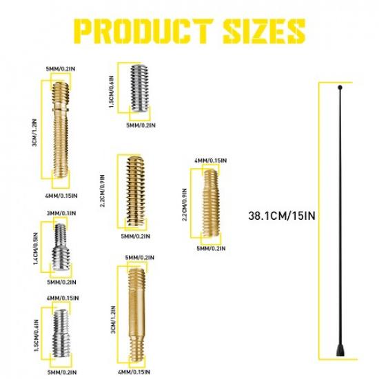 15" Stainless Black Antenna Mast For JEEP WRANGLER JK/JL 2007- EOOH