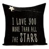 Polyester Black White Animals Horse Deer Bear Geometric Pillow Cover Decorative Sofa Home Cushion Cover For Living Room