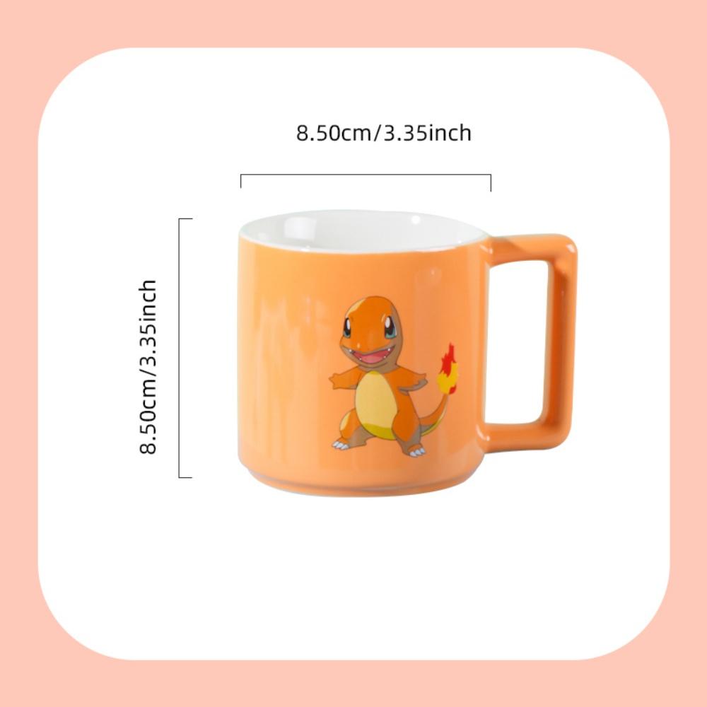 

SHUNXIANG Лицензированная кружка Pokémon Charmander из керамики, милая посуда для напитков, чашка для кофе, молока, каваий, бытовая чашка для воды 330ml