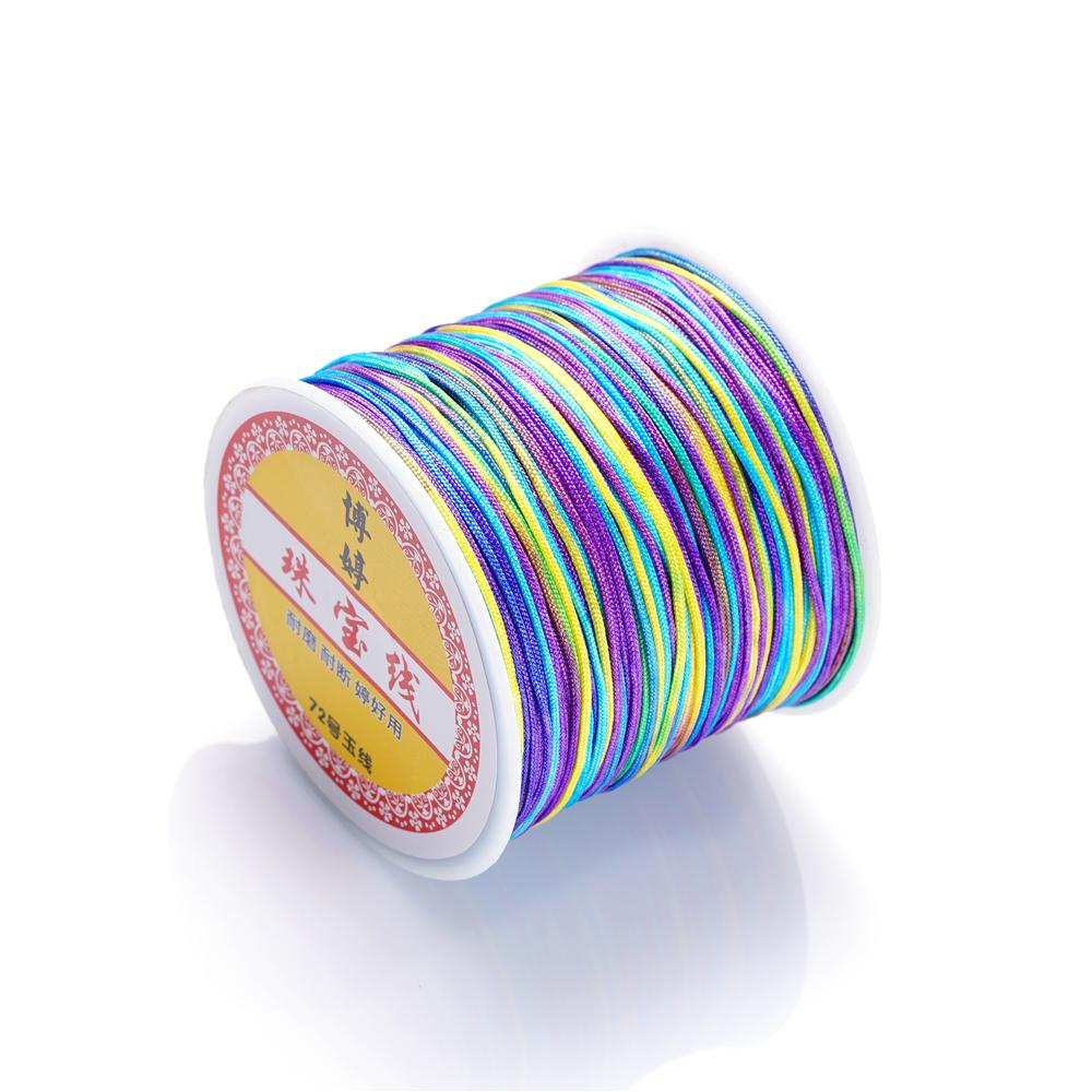 30M/Rolle 0,8mm Nylonfaden Schnur Chinesische Knoten Quasten Schnur Armband Geflochtene Schnur für DIY Schmuckherstellung Zubehör Zubehör