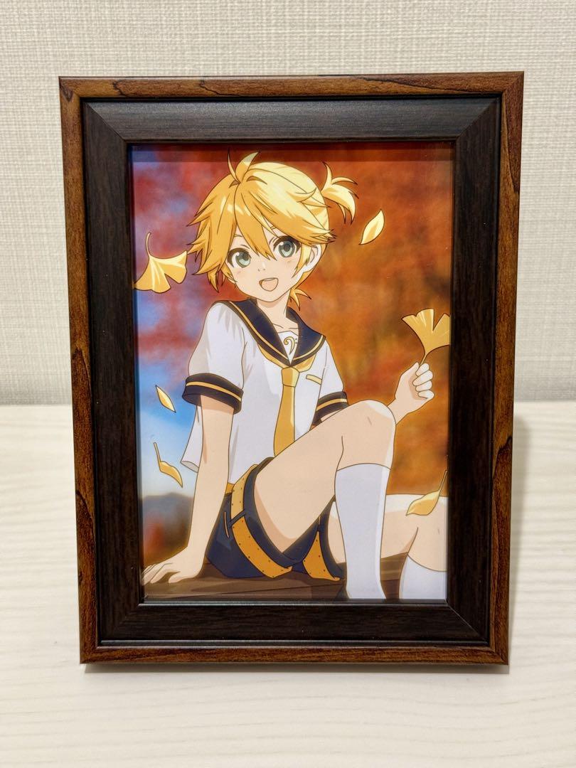 

[USED] Among the Autumn Leaves Framed Picture, Large Size