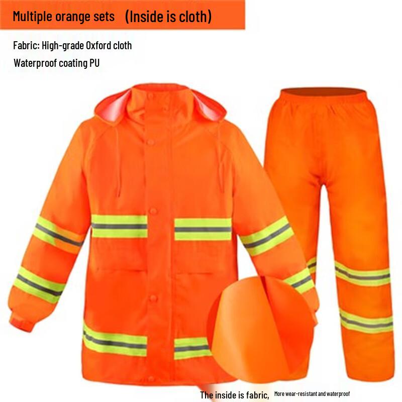 

High-Visibility Two-Piece Work Rain Suit