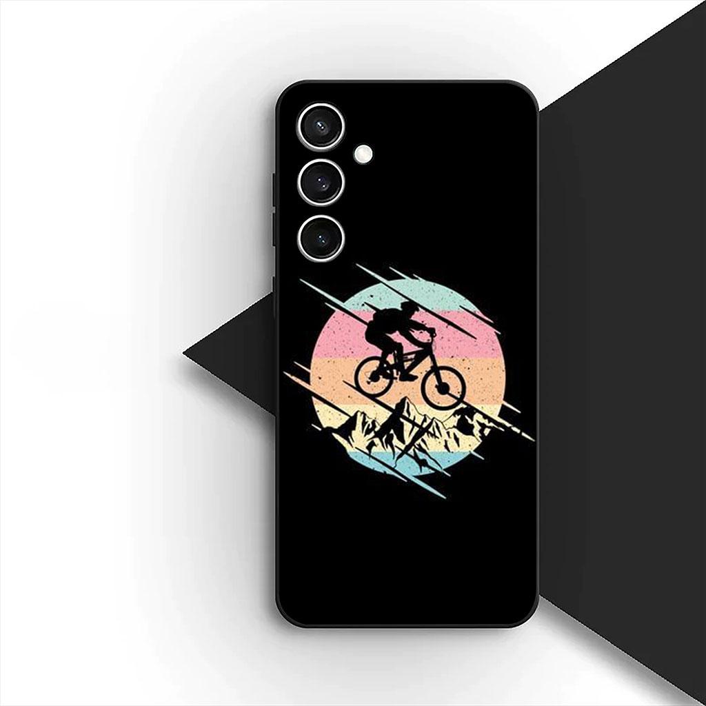 Art Mountain Bike Cycling Silicone Phone Cover for Motorola Moto Edge 70 60 Fusion NEO Pro G Stylus G56 G96 G04 G05 20 Soft Case