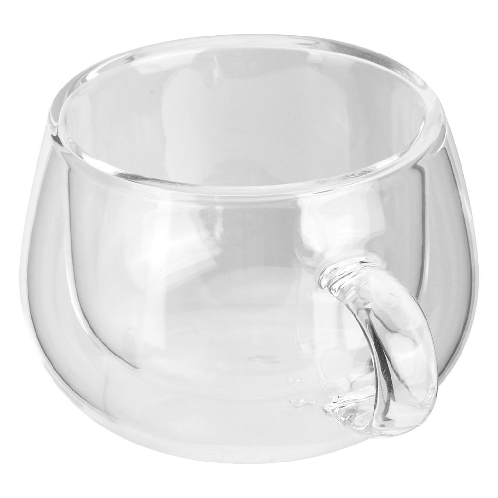 150ml DoubleLayer Glass Cup with Handle Transparent Coffee Mug for Home Kitchen Birthday