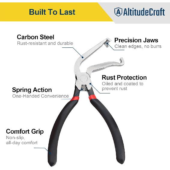 Electrical Disconnect Pliers 2-Piece Set, Includes Straight and 60° Angled Electric Disconnect Pliers for Automotive Connectors