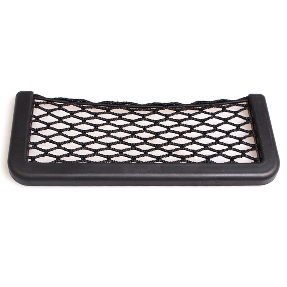 

Универсальная сетка для хранения на боковой стороне автомобильного сиденья, веревочная сумка, сетчатый карманный органайзер, наклейка чёрный