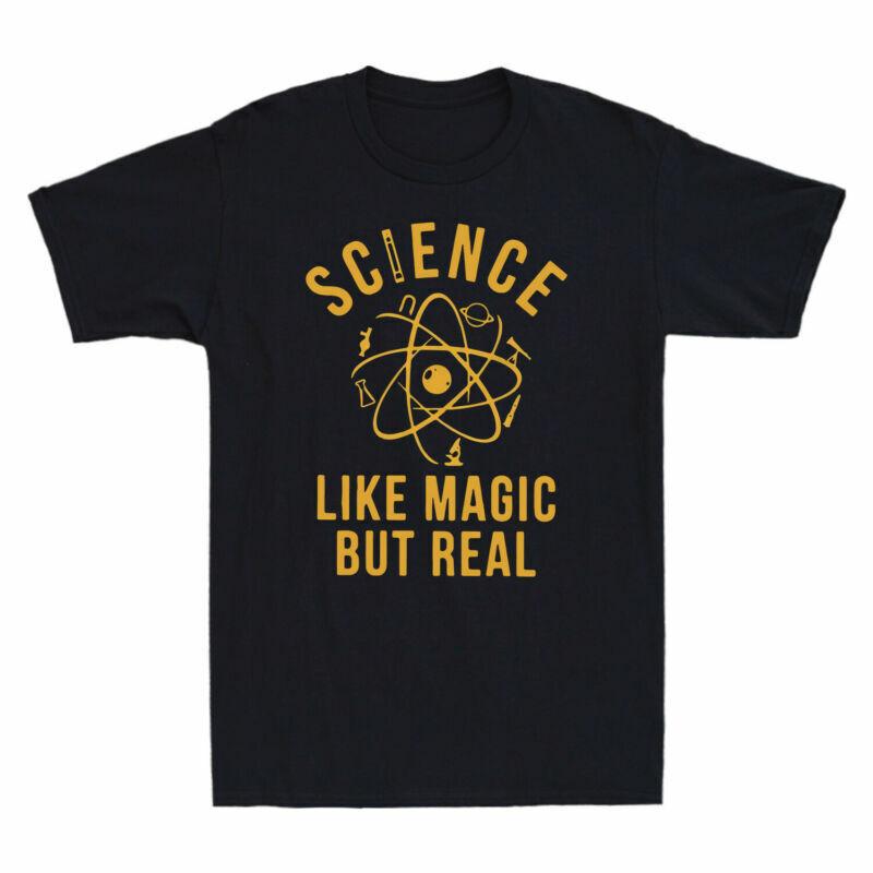 TShirt Geek Science Real Nerdy Black But Gift Science Unisexs Magic Funny Like S