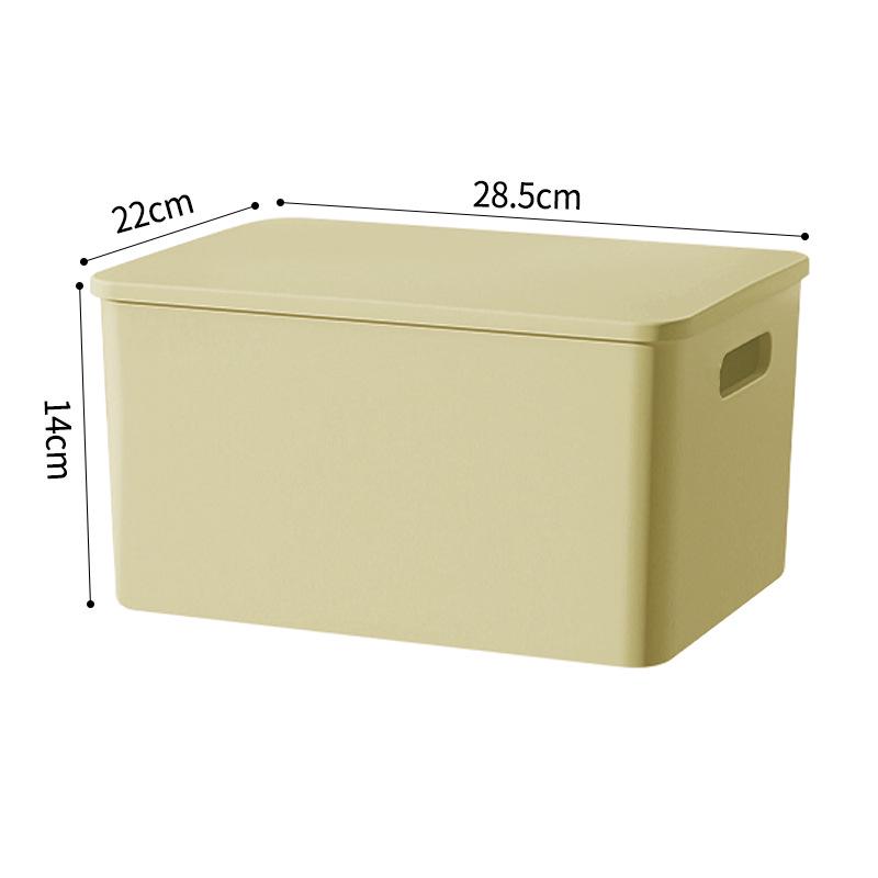 Plastic Storage Box with Lid - Ideal for Clothes, Snacks, and Sundries