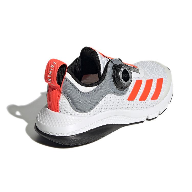 adidas Boa K Slip Resistant, Abrasion Resistant, Breathable Low Top Kids' Running Shoes White Gray Kids' FZ5056