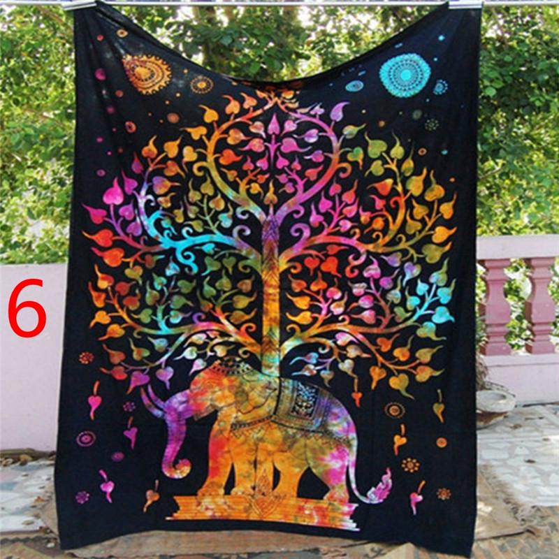 Indian Decor Mandala Tapestry Wall Hanging Hippie Throw Bohemian Dorm Bedspread Table Cloth Curtain